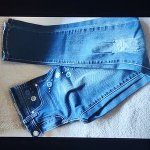 FREE PLANET Sz.14 girls Distressed Jegging NWT